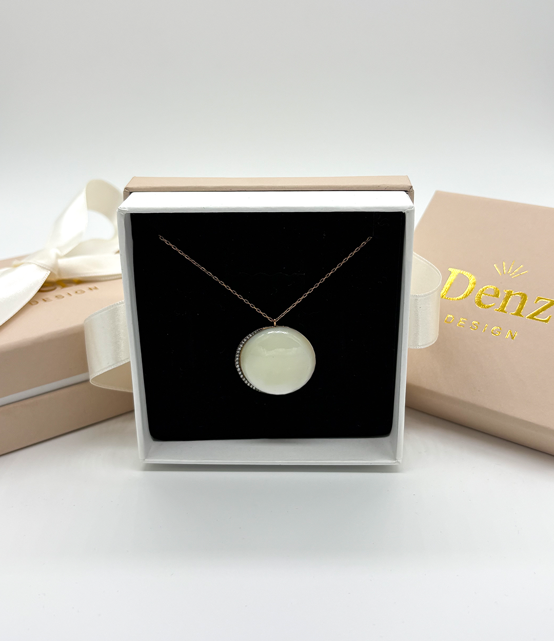 KREM SEDEF MOON KOLYE