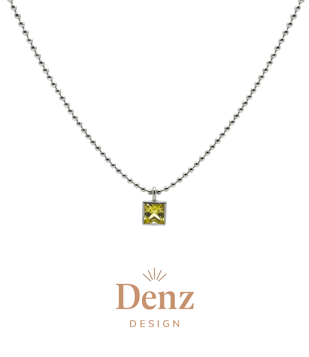 CİTRİN PRENSES KOLYE