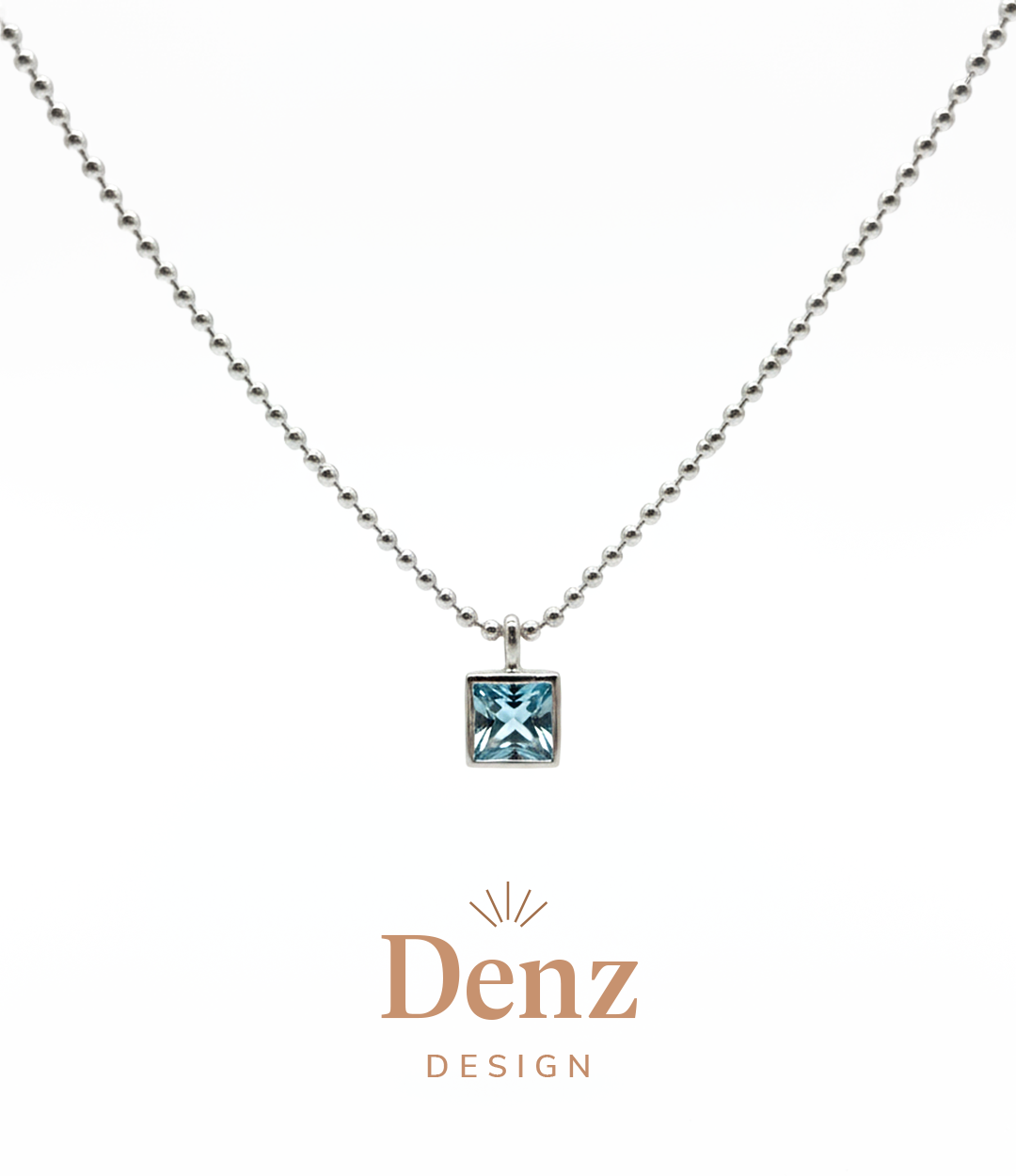 BLUE TOPAZ PRENSES KOLYE