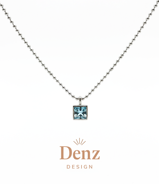 BLUE TOPAZ PRENSES KOLYE