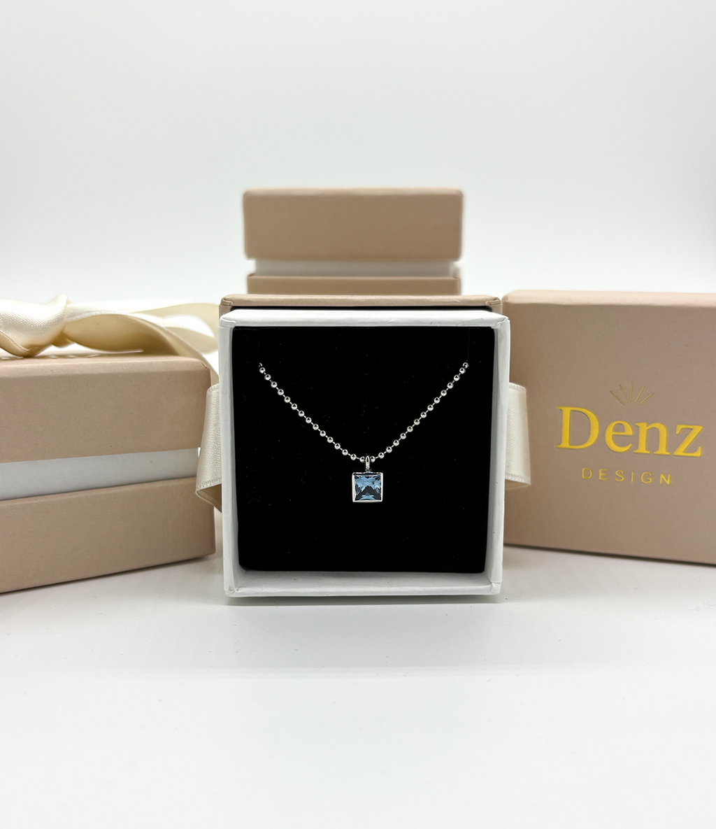 BLUE TOPAZ PRENSES KOLYE