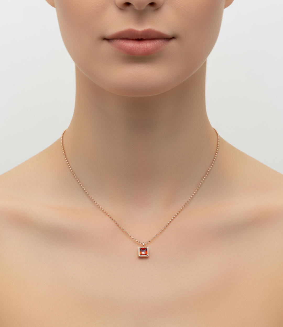 GARNET PRENSES KOLYE