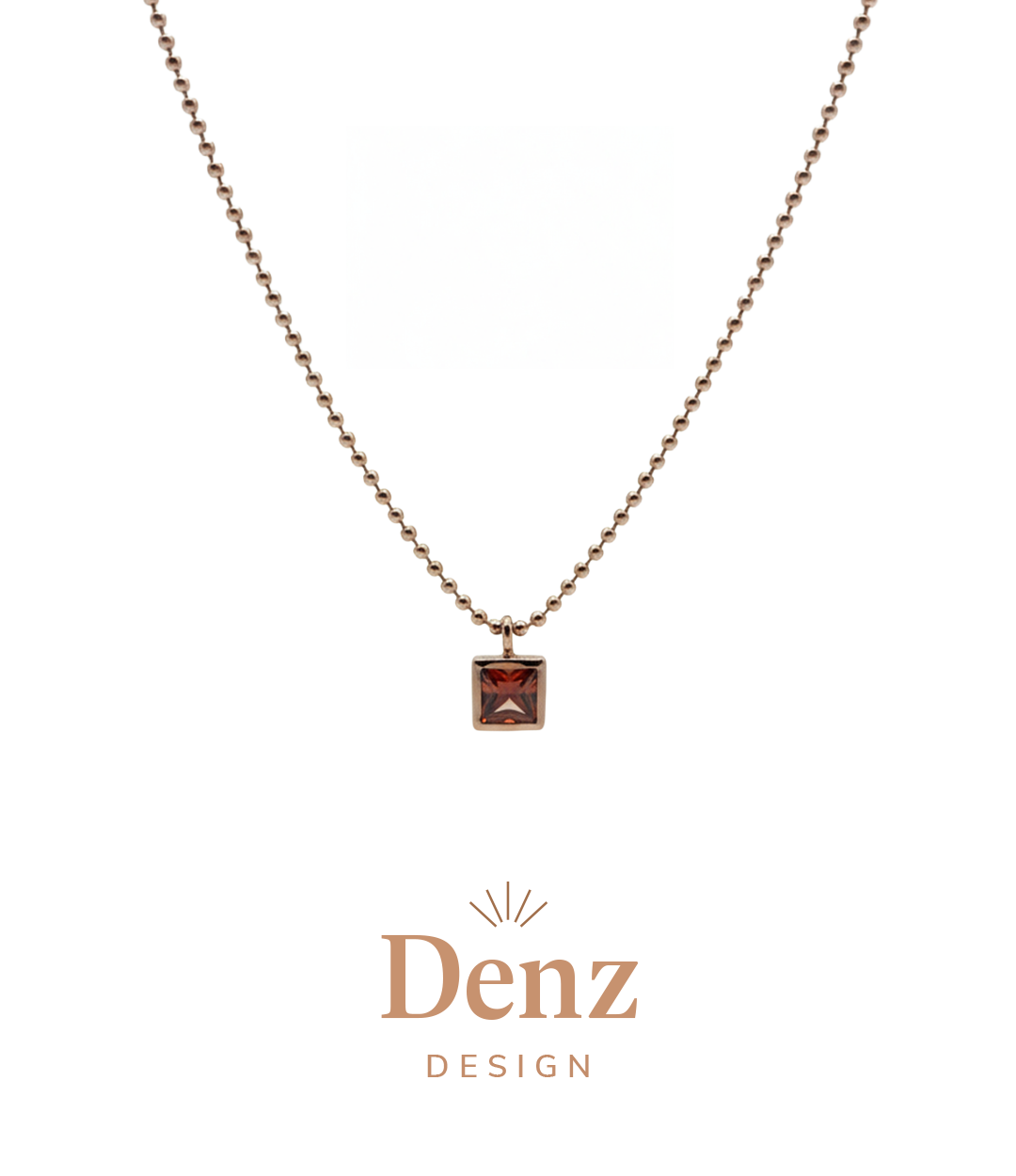 GARNET PRENSES KOLYE