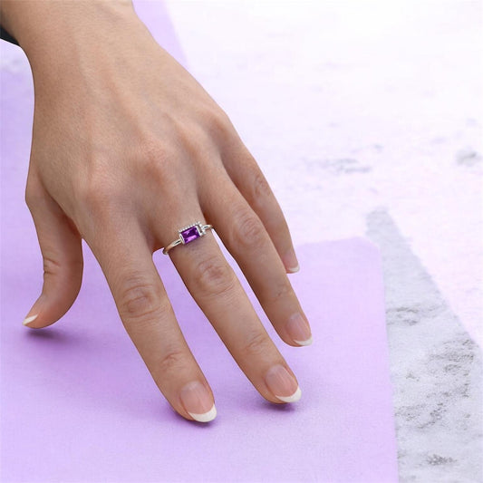 Ametist Taşlı Yüzük